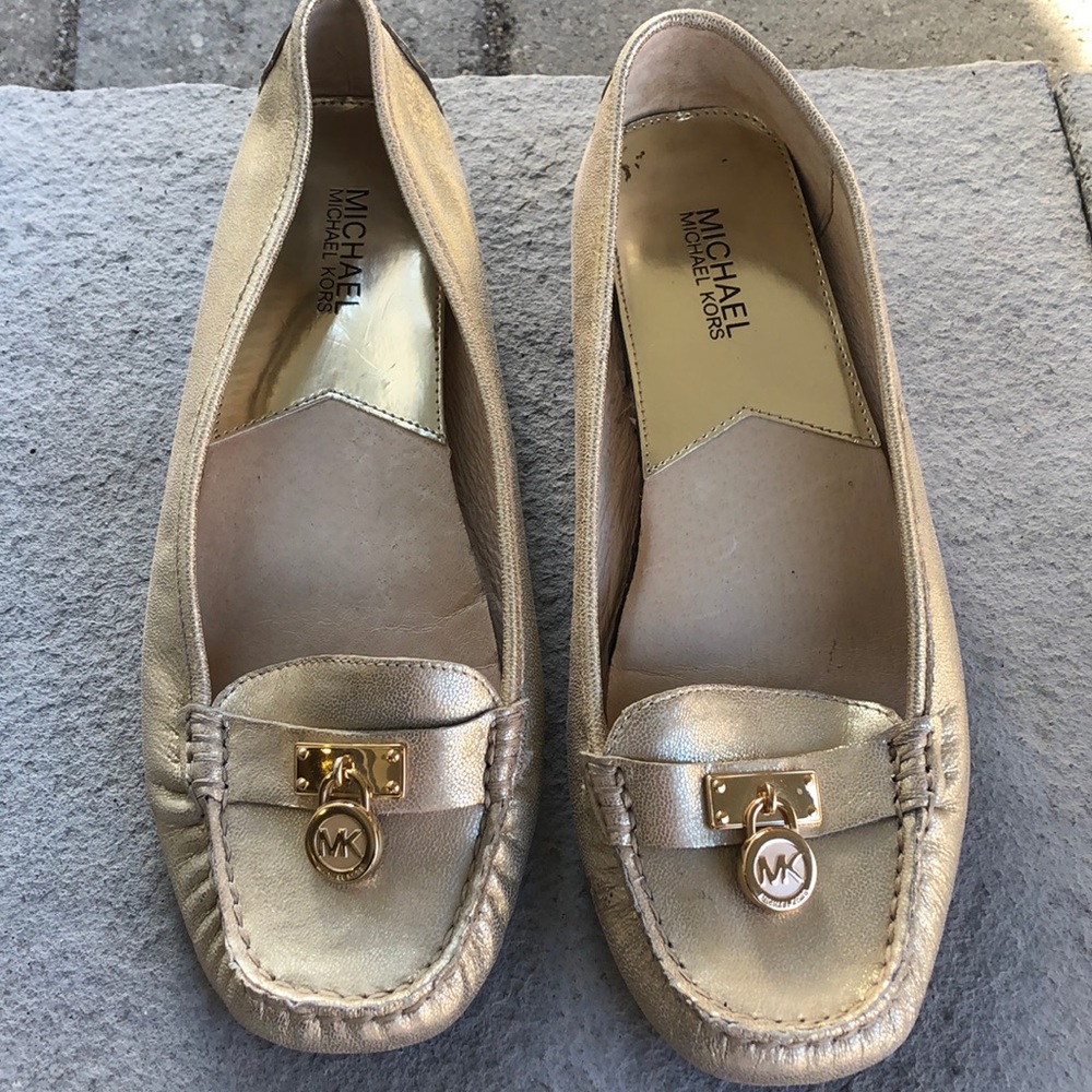 Michael Kors loafers gold size 9.5